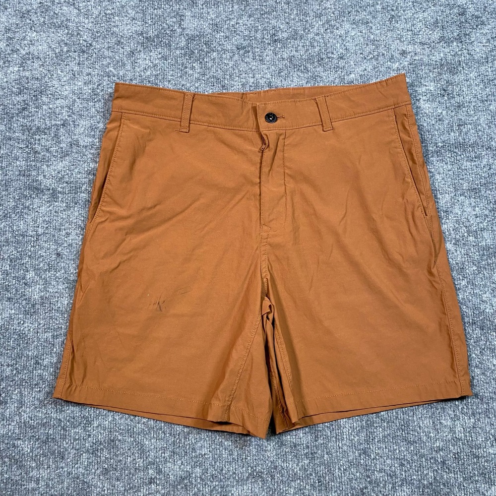 The North Face Rolling Sun Shorts Mens 34 Rust Orange Hiking Outdoor NF0A3J9A